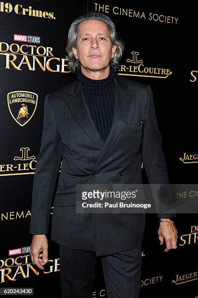 Carlos Souza attends the Lamborghini with The Cinema Society, Jaeger-LeCoultre & 19 Crimes Wines Host a Screening of Marvel Studios' "Doctor Strange"...
