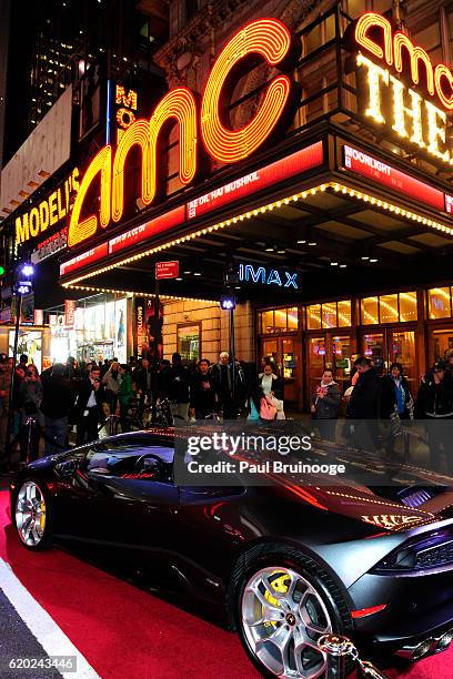 Atmosphere at the Lamborghini with The Cinema Society, Jaeger-LeCoultre & 19 Crimes Wines Host a Screening of Marvel Studios' "Doctor Strange" at AMC...