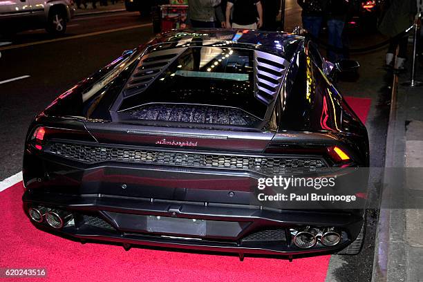 Atmosphere at the Lamborghini with The Cinema Society, Jaeger-LeCoultre & 19 Crimes Wines Host a Screening of Marvel Studios' "Doctor Strange" at AMC...