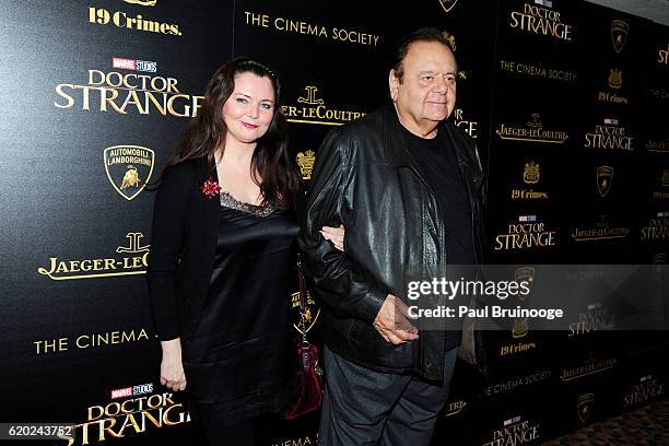 Dee Dee Sorvino and Paul Sorvino attend the Lamborghini with The Cinema Society, Jaeger-LeCoultre & 19 Crimes Wines Host a Screening of Marvel...