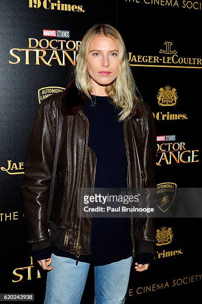Dree Hemingway attends the Lamborghini with The Cinema Society, Jaeger-LeCoultre & 19 Crimes Wines Host a Screening of Marvel Studios' "Doctor...