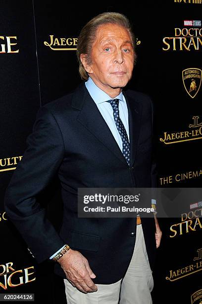 Valentino attends the Lamborghini with The Cinema Society, Jaeger-LeCoultre & 19 Crimes Wines Host a Screening of Marvel Studios' "Doctor Strange" at...