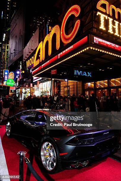 Atmosphere at the Lamborghini with The Cinema Society, Jaeger-LeCoultre & 19 Crimes Wines Host a Screening of Marvel Studios' "Doctor Strange" at AMC...