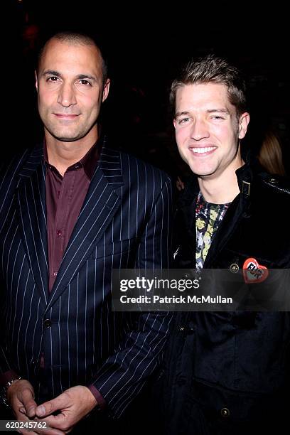 Nigel Barker and Ronnie Kroell attend THE HUMANE SOCIETY OF THE UNITED STATES COOL VS CRUEL AWARDS 2008 at The Bowery Hotel on November 12, 2008 in...