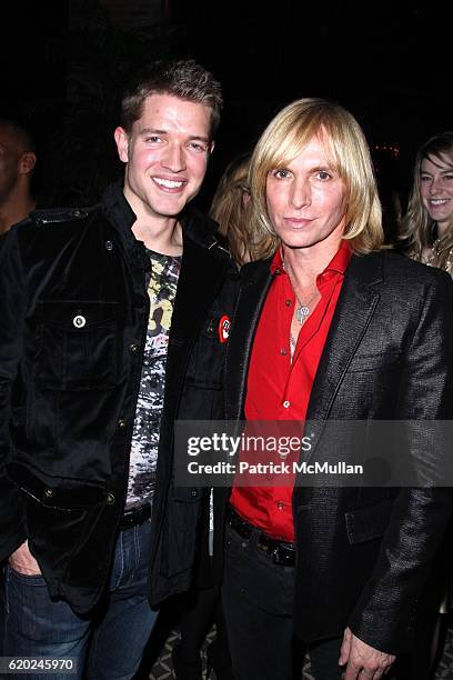 Ronnie Kroell and Marc Bouwer attend THE HUMANE SOCIETY OF THE UNITED STATES COOL VS CRUEL AWARDS 2008 at The Bowery Hotel on November 12, 2008 in...