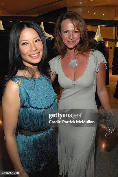 Lucy Lui and Clare Carey attend Alberta Ferretti Boutique Opening - Inside at Alberta Ferretti Boutique on November 12, 2008 in Los Angeles, Ca.