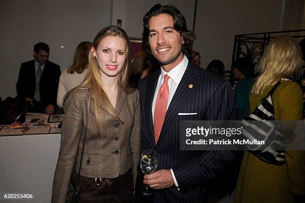 Hadley Nagel and Josh Bernstein attend 50 Fabulous Females to Benefit Love Heals at Diane von Furstenberg Studio on November 10, 2008 in New York...