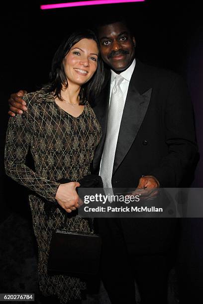 Deirdre Bolton and Mark Frompton attend BLOOMBERG 2008 WHITE HOUSE CORRESPONDENT'S DINNER AFTERPARTY at Embassy of Costa Rica on April 26, 2008 in...