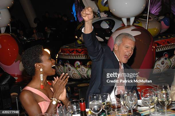 Shala Monroque and Larry Gagosian attend THE BROOKLYN MUSEUM & LOUIS VUITTON honor Artist TAKASHI MURAKAMI at The 2008 Brooklyn Ball Celebrating ©...