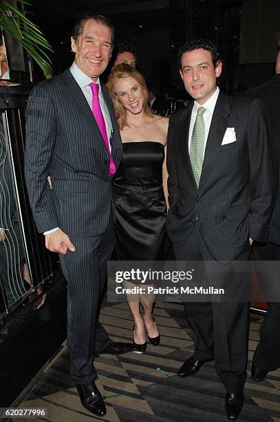 Marc Biron, Frances Leidy and Bernard de la Tour d'Auvergne attend YOUNG NEW YORKERS to benefit the PARKINSONS DISEASE FOUNDATION celebrate Spring at...