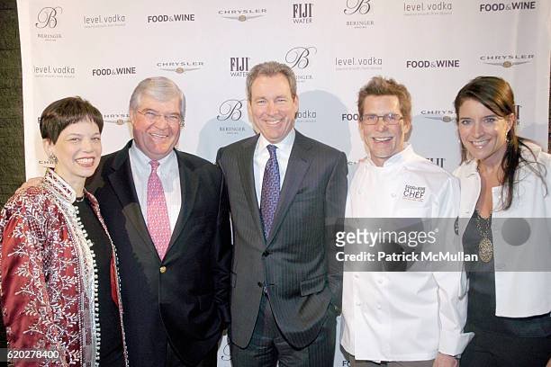 Dana Cowin, Tom Ryder, John Hayes, Rick Bayless and Christina Grdovic attend FOOD & WINE MAGAZINE Celebrates 20th Anniversary of Best New Chefs at...