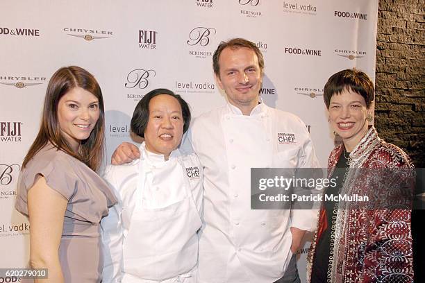 Gail Simmons, Anita Lo, Andrew Carmellini and Dana Cowin attend FOOD & WINE MAGAZINE Celebrates 20th Anniversary of Best New Chefs at espace on April...