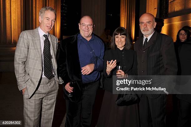 John McEnroe, Paul McGuinness, Lisa Robinson and Francesco Clemente attend VANITY FAIR & Tribeca Film Festival Party hosted by GRAYDON CARTER, ROBERT...
