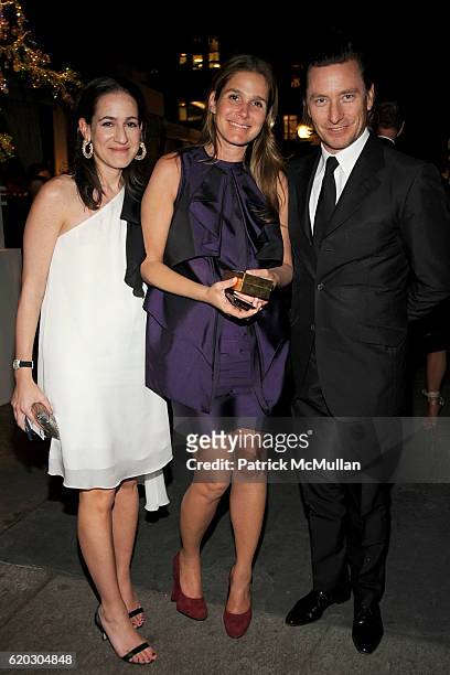 Jane Lauder, Aerin Lauder and Eric Zinterhofer attend 2008 Council of Fashion Designers of America Awards Presented by SWAROVSKI at New York Public...