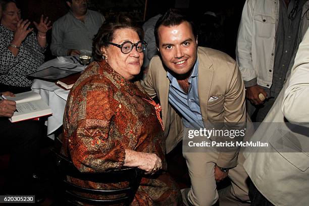 Elaine Kaufman, Christopher Tennant and attend Party for CHRISTOPHER TENNANT's new book "The Official FILTHY RICH HANDBOOK" at The Westbury on June...