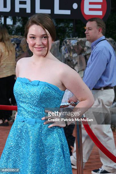Jennifer Stone attends Wall E World Premiere at Griffith Park on June 21, 2008 in LOS ANGELES, CA.