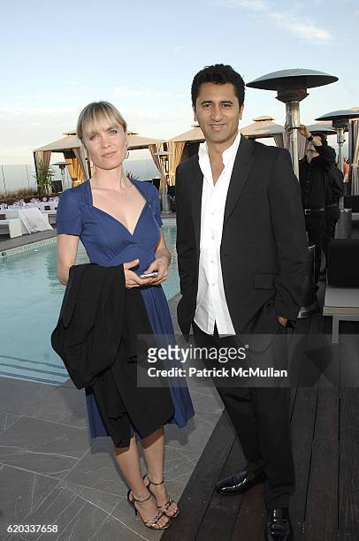 Radha Mitchell and Cliff Curtis attend GUCCI and Joe Zee Host a Private Dinner Honoring Rihanna at Thompson Beverly Hills on June 14, 2008 in Beverly...