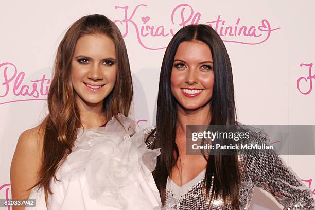 Kira Plastinina and Audrina Patridge attend Kira Plastinina Fashion Collection Launch Party at Los Angeles on June 14, 2008 in Los Angeles,...