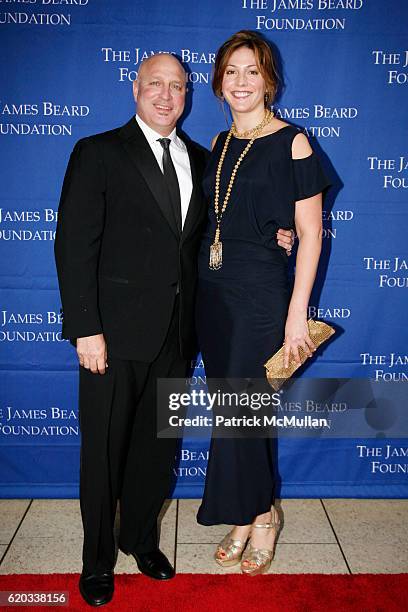 Tom Colicchio and Lori Silverbush attend The 2008 James Beard Foundation Awards at Lincoln Center on June 8, 2008 in New York City.