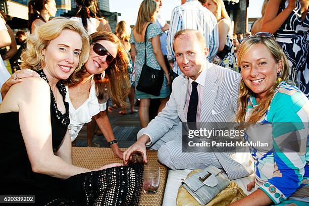 Amy Hoadley, Polly Onet, Mark Gilberstson and Courtney Blaisdell attend MILLY Cabana and Resort Runway Show and Party at The Xchange on June 11, 2008...