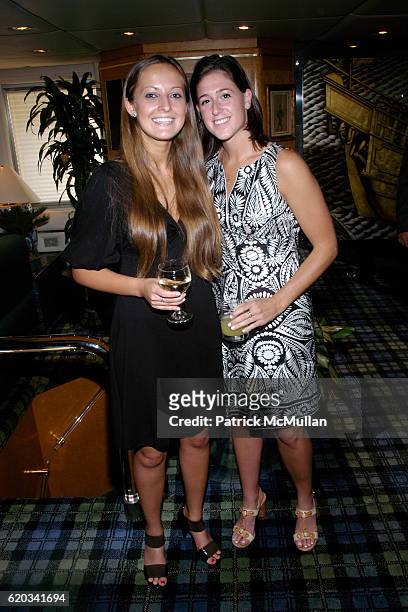 Kristina Anderson and Kyra Rosow attend SPACE ADVENTURE'S 10th ANNIVERSARY Celebration at Forbes Highlander Yacht on June 11, 2008 in New York City.