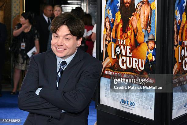 Mike Myers attends THE LOS ANGELES PREMIERE OF "THE LOVE GURU" at Grauman's Chinese Theatre on June 11, 2008 in Hollywood, CA.