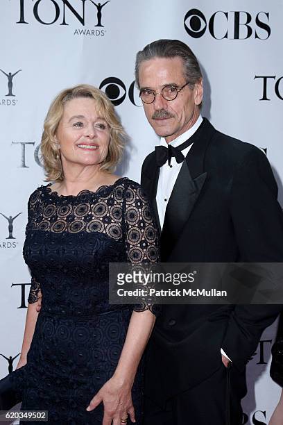 Sinead Cusack and Jeremy Irons attend The Tony Awards at Radio City Music Hall on June 15, 2008 in New York City.