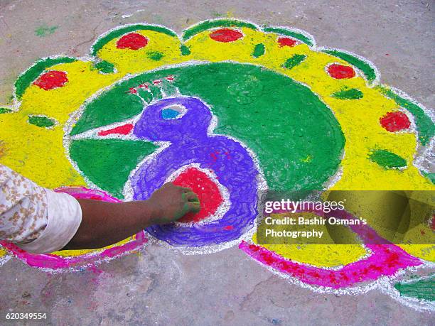 Kindeny Rangoli 159 Rangoli Designs For Kids Stock Photos, High-Res Pictures, and ...