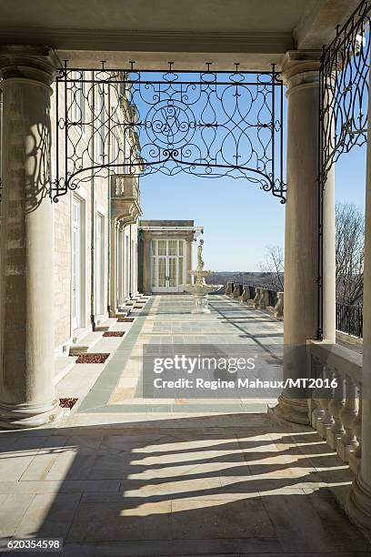 General view of the Trump Country House during a photography session with Melania Trump on January 5, 2016 in Westchester County, New York.