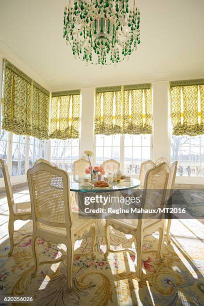 General view of the Trump Country House during a photography session with Melania Trump on January 5, 2016 in Westchester County, New York.