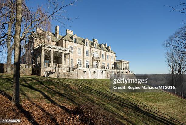 General view of the Trump Country House during a photography session with Melania Trump on January 5, 2016 in Westchester County, New York.