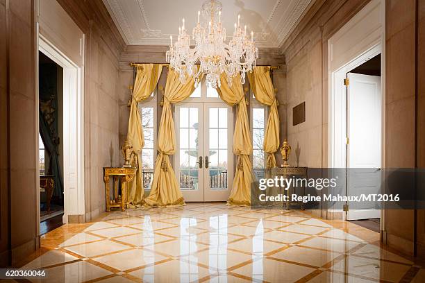 General view of the Trump Country House during a photography session with Melania Trump on January 5, 2016 in Westchester County, New York.