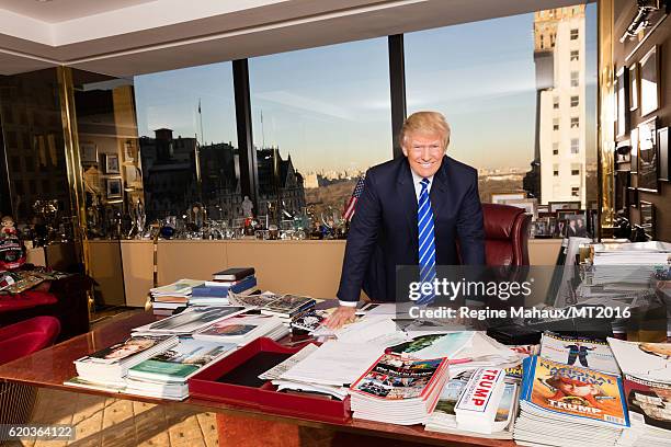 Donald Trump is photographed at Trump Tower on January 6, 2016 in New York City.