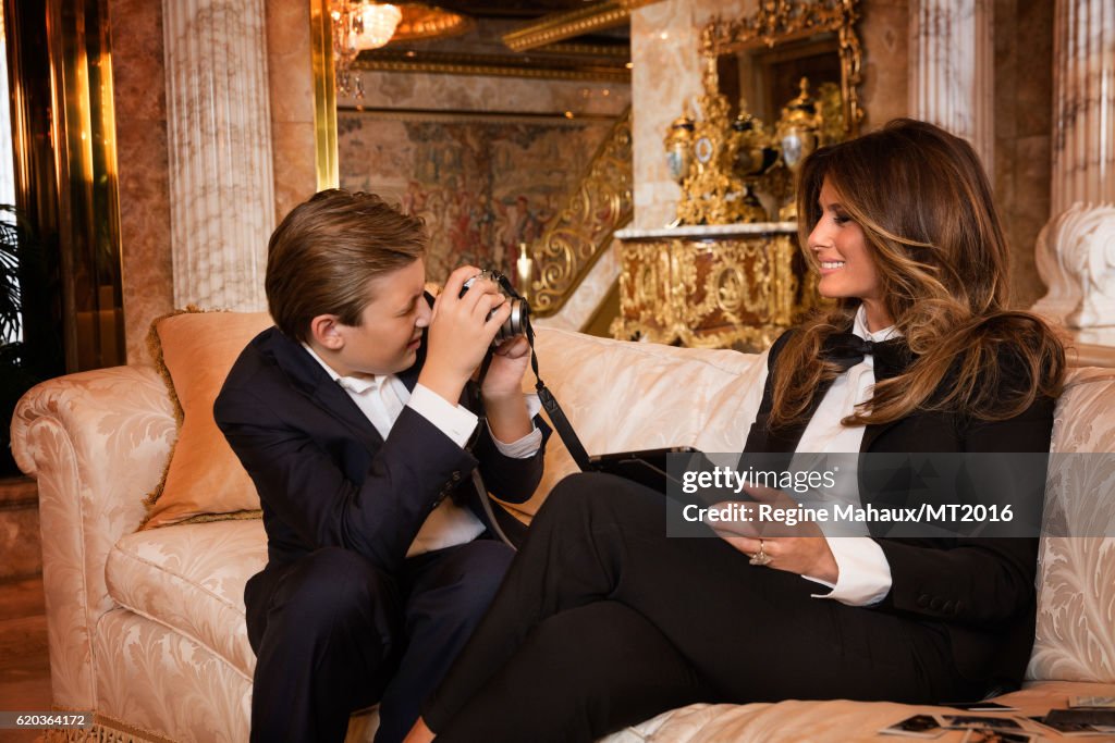 Donald And Melania At Home Shoot