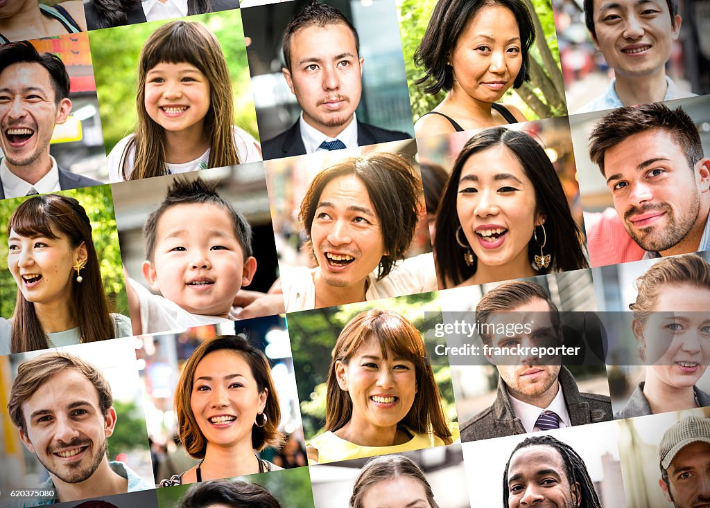 15 Mixed Races Various Size Of Mixed Race Characters Collage High-Res Stock Photo ...