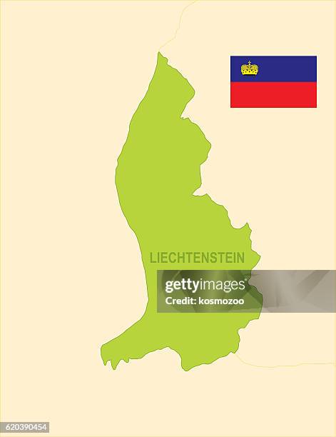 liechtenstein - liechtenstein map stock illustrations