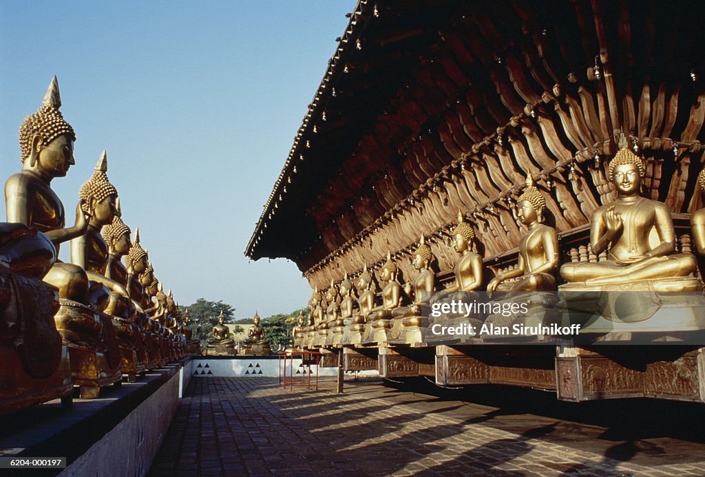 Golden Statues and Pagoda