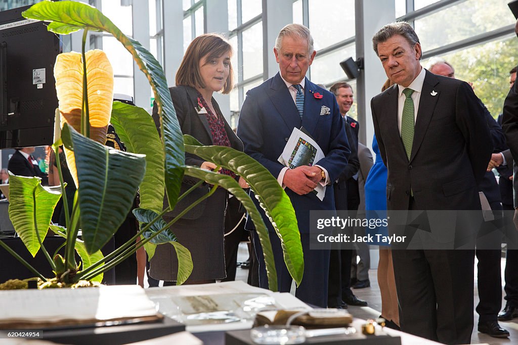 The Prince Of Wales Accompanies President And Mrs Santos To The Natural History Museum