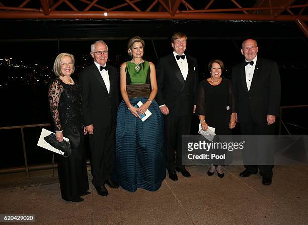 Lucy Turnbull , Australian Prime Minister Malcolm Turnbull, Queen Maxima of The Netherlands , King Willem-Alexander of The Netherlands , Lady...
