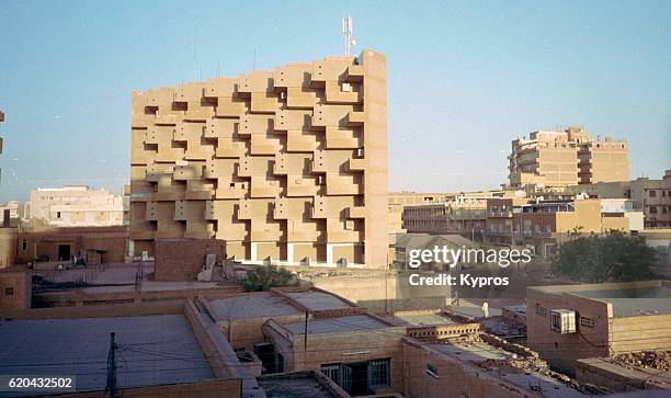 africa, sudan, khartoum, cityscape view of town, architecture and buildings (year 2000) - khartoum stock pictures, royalty-free photos & images