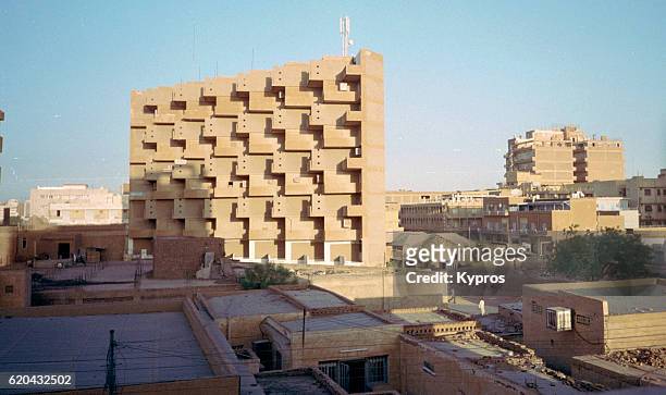 africa, sudan, khartoum, cityscape view of town, architecture and buildings (year 2000) - sudão - fotografias e filmes do acervo
