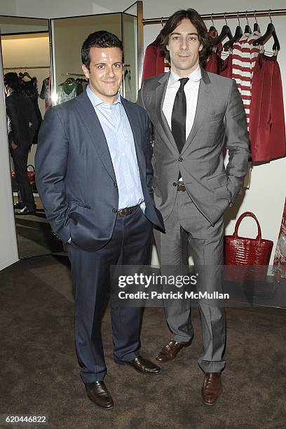 Amedeo Scognamiglio and Roberto Faraone Mennella attend CAROLINA HERRERA New York Preview Of The Jewelry Collection Designed for Carolina Herrera at...