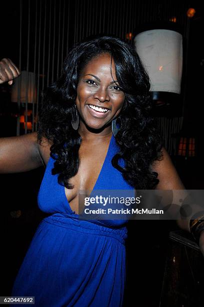 Abiola Abrams attends Paper Magazine's Beautiful People Party Presented by H&M at Hiro Ballroom on April 3, 2008 in New York City.