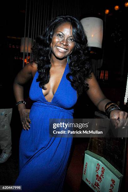 Abiola Abrams attends Paper Magazine's Beautiful People Party Presented by H&M at Hiro Ballroom on April 3, 2008 in New York City.