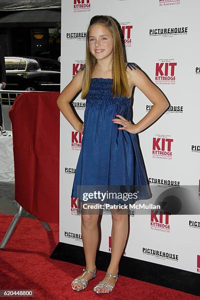 Madison Davenport attends Premiere of PICTUREHOUSE's KIT KITTREDGE: AN AMERICAN GIRL at The Ziegfeld Theater on June 19, 2008 in New York City.