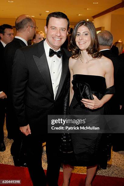 David Schuster and Julianna Goldman attend BLOOMBERG Pre-Dinner Cocktail Party for the 2008 WASHINGTON CORRESPONDENTS DINNER at The Hilton Washington...