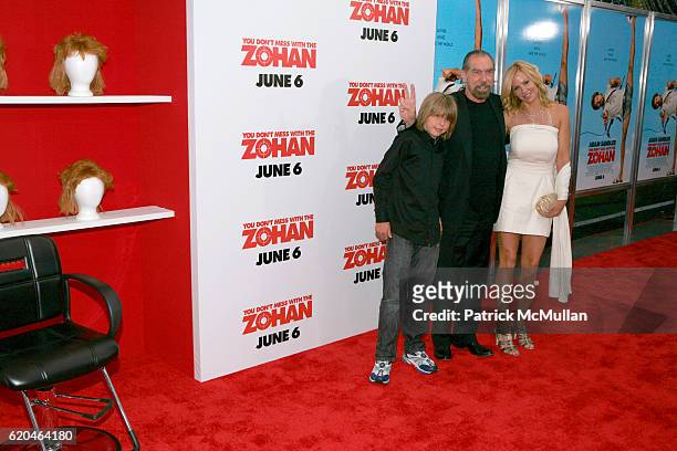 John Anthony DeJoria, John Paul DeJoria and Eloise DeJoria attend Special Screening of "You Don't Mess With The Zohan" at Ziegfeld Theater on June 4,...