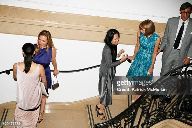 Diana Picasso, Vera Wang, Anna Wintour and Shelby Bryan attend Cocktail Reception in Honor of TOMMY HILFIGER and DEE OCLEPPO'S Engagement Hosted by...
