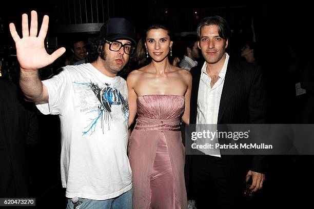 Judah Friedlander, Milena Govich and David Cornue attend THE CINEMA SOCIETY & ACLU host the after party for "TRUMBO" at Tribeca Cinemas on June 16,...