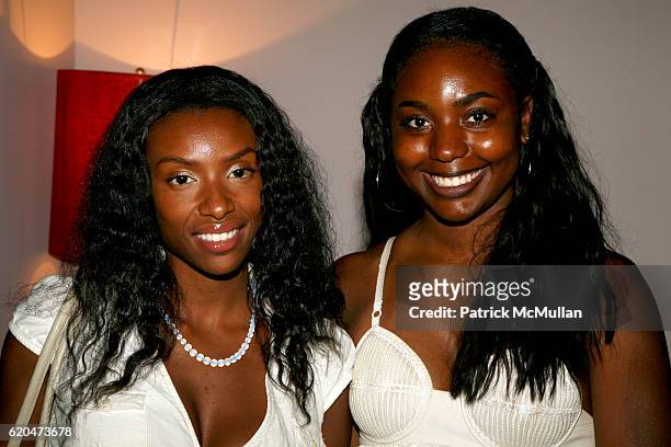 Tamara Dumay and Marielle Bobo attend SEAN GARRETT "Turbo 919" Album Release Party Hosted by INTERSCOPE RECORDS at Soho House on June 12, 2008 in New...